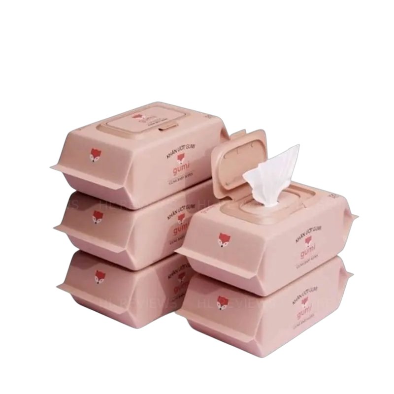 Khăn ướt Gumi không cồn không parabens cao cấp dành cho em bé