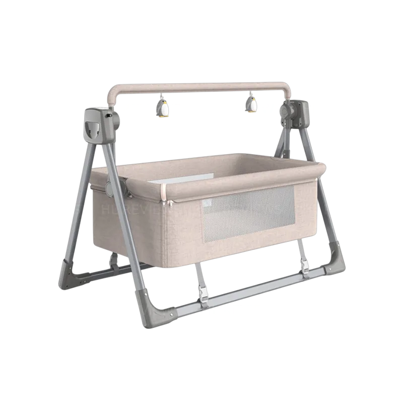 Nôi điện cho bé, nôi điện tự động, có điều khiển từ xa, kết nối bluetooth